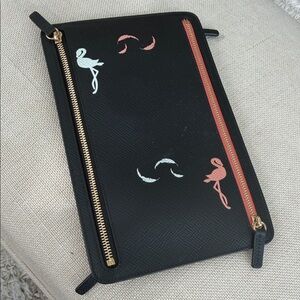Smythson Black Clutch Organizer